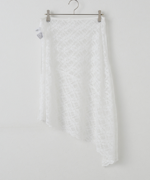 【新品】PROVOKE stretch lace asymmetry skirt stretch lace asymmetry SK | PROVOKE design bout