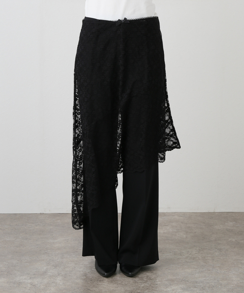 【新品】PROVOKE stretch lace asymmetry skirt stretch lace asymmetry SK | PROVOKE design bout