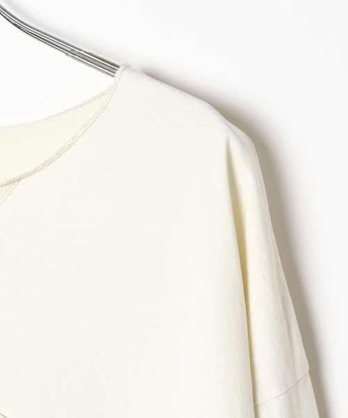 BAYFLOW（ベイフロー）の「ピグメントボートネックロングスリーブT（Tシャツ/カットソー・レディース・チャコール/イエロー/オフホワイト・FREE）」の19枚目の写真