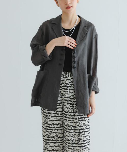 URBAN RESEARCH（アーバンリサーチ）の「new basic　ラミーオーバージャケット（その他アウター・レディース・ブラック/カーキ・FREE）」の4枚目の写真