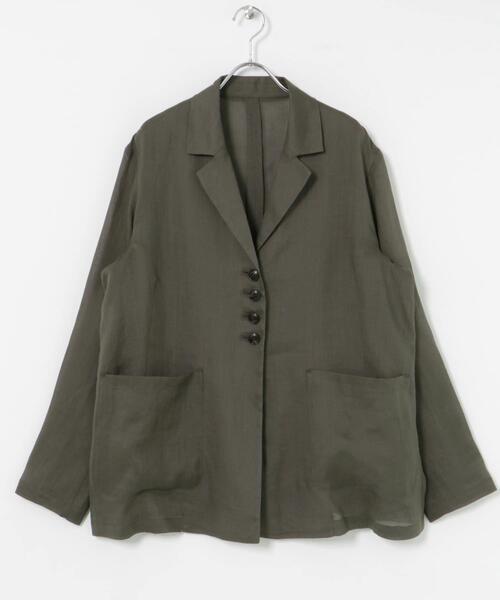 URBAN RESEARCH（アーバンリサーチ）の「new basic　ラミーオーバージャケット（その他アウター・レディース・ブラック/カーキ・FREE）」の9枚目の写真