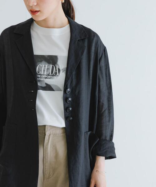 URBAN RESEARCH（アーバンリサーチ）の「new basic　ラミーオーバージャケット（その他アウター・レディース・ブラック/カーキ・FREE）」の15枚目の写真