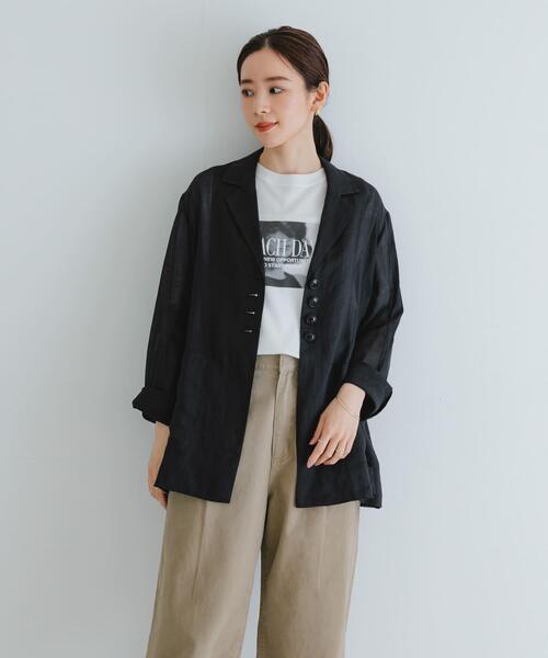 URBAN RESEARCH（アーバンリサーチ）の「new basic　ラミーオーバージャケット（その他アウター・レディース・ブラック/カーキ・FREE）」の19枚目の写真