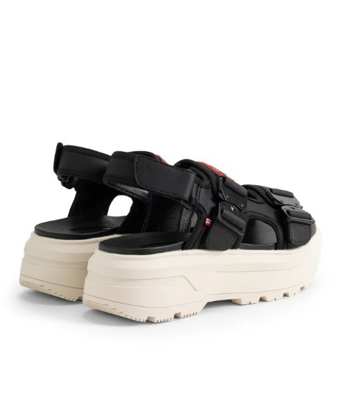 HUNTER(ハンター)の「【HUNTER】 U CITY REBEL NEO&LEATHER BUCKLE STRAP シティレーベルネオアンドレザーバックルストラップ(サンダル・レディース・ブラック・5/6/4)」の3枚目の写真