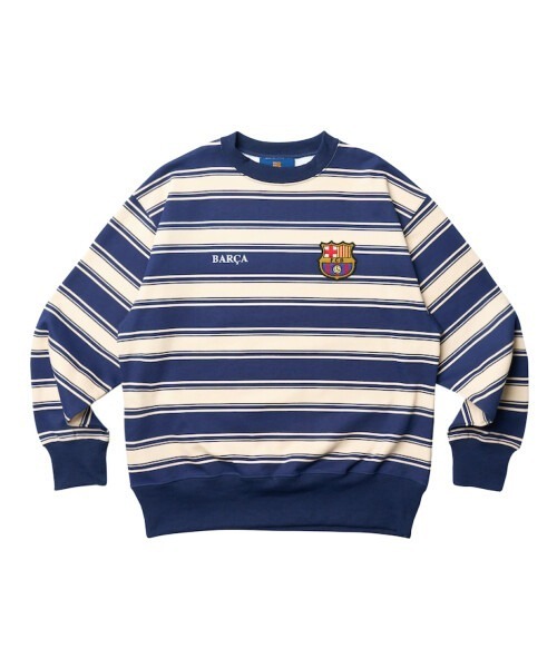 セール】【FC BARCELONA】FCバルセロナ ストライプ スウェットシャツ