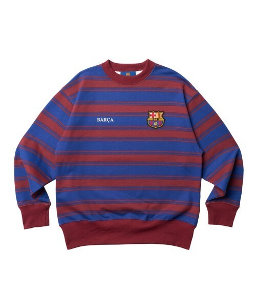 セール】【FC BARCELONA】FCバルセロナ ストライプ スウェットシャツ