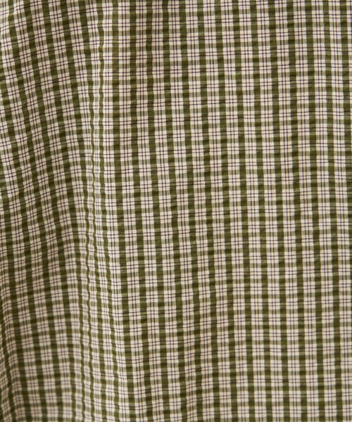 CIAOPANIC TYPY(チャオパニックティピー)の「【UNISEX】ポコポコチェック半袖シャツ(シャツ/ブラウス・レディース・ブルー/ブラック/カーキ/ベージュ・MEDIUM/LARGE)」の8枚目の写真