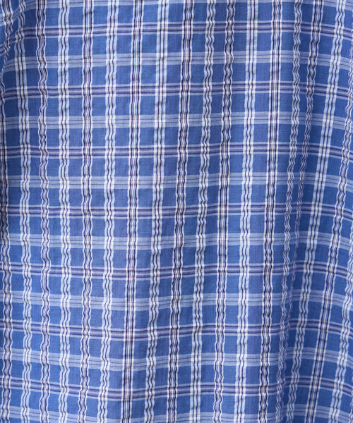 CIAOPANIC TYPY(チャオパニックティピー)の「【UNISEX】ポコポコチェック半袖シャツ(シャツ/ブラウス・レディース・ブルー/ブラック/カーキ/ベージュ・MEDIUM/LARGE)」の10枚目の写真