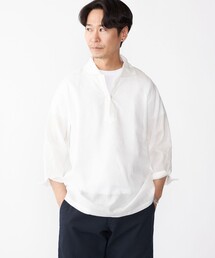 SHIPS: フレックスリネン 7スリーブ カプリ シャツ