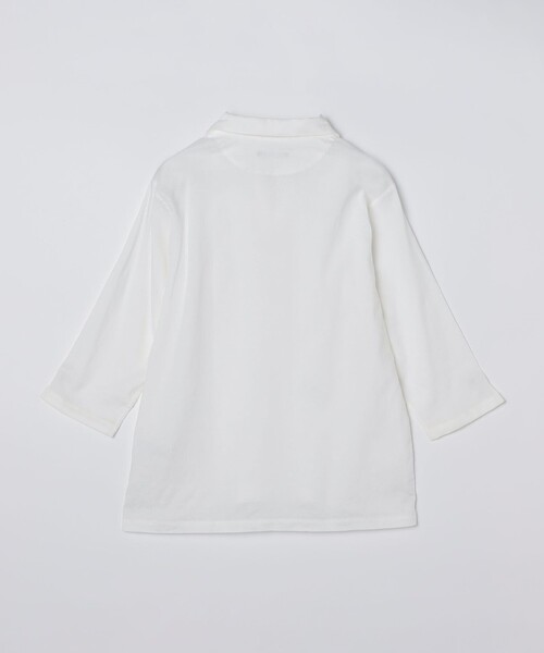 【新品】 SHIPS EURO Linen 七分袖カットソー M ホワイト 試着のみ 美品 SHIPS EURO Linen 七分袖カットソー S ホワイト