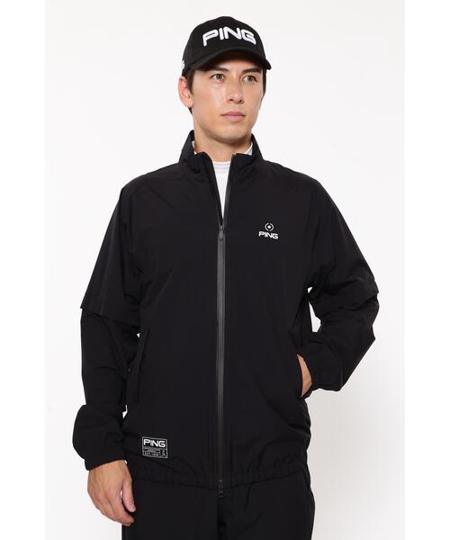 PING APPAREL】ダーミザクスレインウェアトップ&ボトムセット ＜GOLD