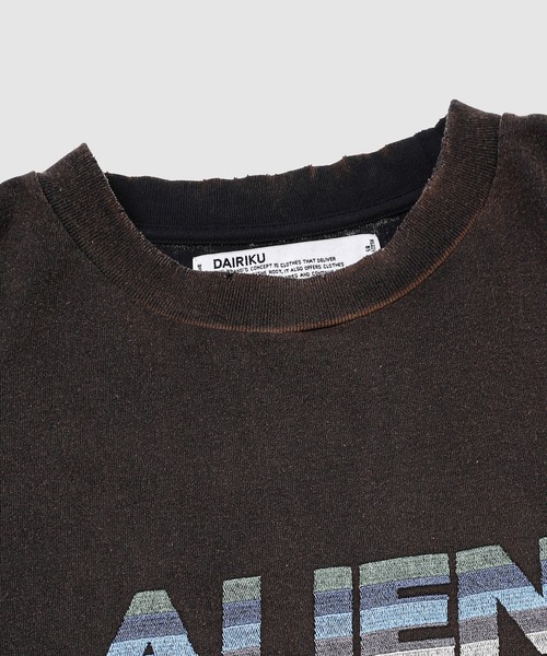 DAIRIKU(ダイリク)の「"Alien" Vintage Wash H-S Tee(Tシャツ/カットソー・メンズ・ネイビー系/パープル系その他・ONE SIZE)」の4枚目の写真