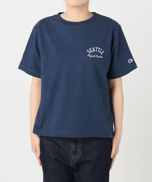 tシャツ 「キシリトール加工」Champion/チャンピオン SLOBE別注 ロゴTシャツ レディース セール】《キシリトール加工》Champion/チャンピオン SLOBE別注