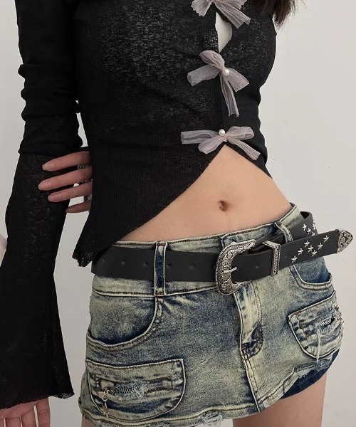 lilful(リルフル)の「スターモチーフスタッズデザインベルト(ベルト・レディース・ブラック/ブラウン・F)」の20枚目の写真