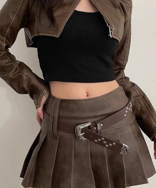 lilful(リルフル)の「スターモチーフスタッズデザインベルト(ベルト・レディース・ブラック/ブラウン・F)」の21枚目の写真