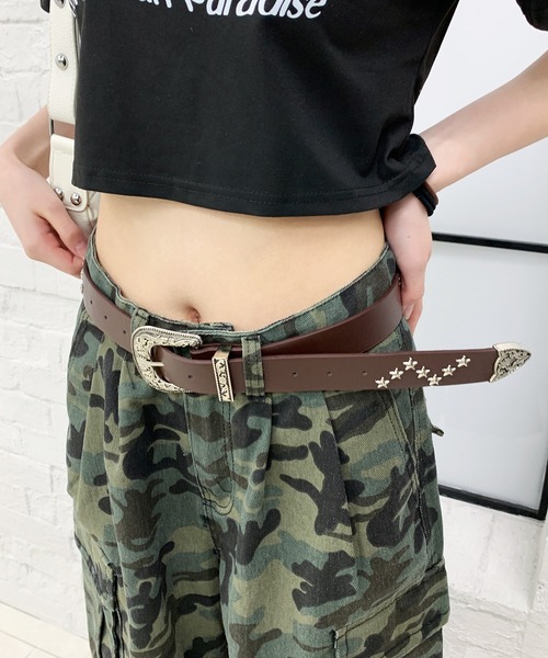 lilful(リルフル)の「スターモチーフスタッズデザインベルト(ベルト・レディース・ブラック/ブラウン・F)」の22枚目の写真