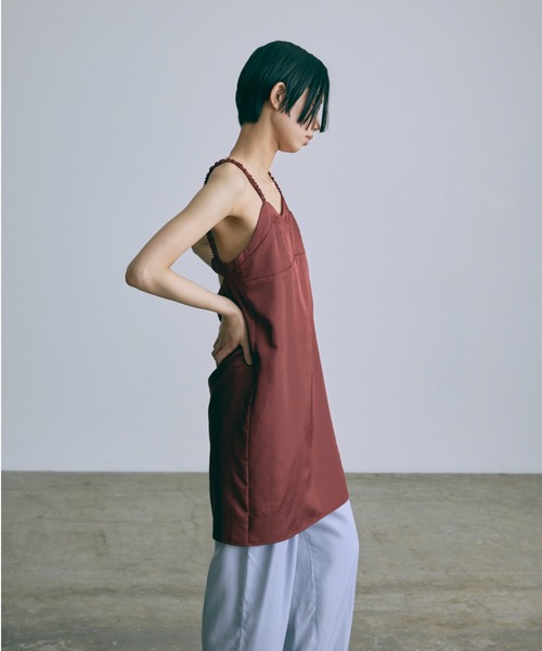 EN NEUME(エンノイム)の「Vintage Satin Pants(その他パンツ・レディース・ブルー/グリーン/バーガンディー・0/1)」の14枚目の写真