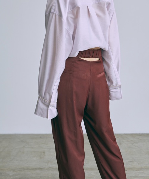 EN NEUME(エンノイム)の「Vintage Satin Pants(その他パンツ・レディース・ブルー/グリーン/バーガンディー・0/1)」の8枚目の写真