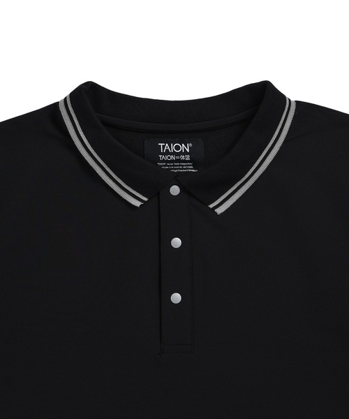 TAION（タイオン）の「【TAION(タイオン)】〈ユニセックス〉ノンダウン ベーシック ハーフスリーブポロ 接触冷感（ポロシャツ・メンズ・ブラウン系その他5/オフホワイト/ダークオリーブ/チャコール/ダークネイビー/ブラック/ダークカーキ・M/L/S/XL/XS/2XL）」の20枚目の写真