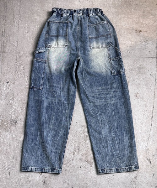 CALIFORNIA OUTFITTERS(カリフォルニア アウトフィッターズ)の「4D43 BLEACH FADE DRAWSTRING DENIM(デニムパンツ・メンズ・ブルー/ダークブルー/インディゴブルー・F)」の15枚目の写真