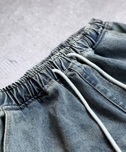 CALIFORNIA OUTFITTERS(カリフォルニア アウトフィッターズ)の「4D43 BLEACH FADE DRAWSTRING DENIM(デニムパンツ・メンズ・ブルー/ダークブルー/インディゴブルー・F)」の8枚目の写真