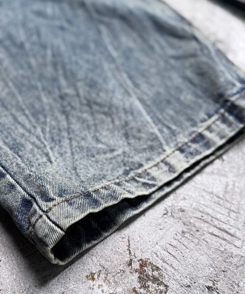 CALIFORNIA OUTFITTERS(カリフォルニア アウトフィッターズ)の「4D43 BLEACH FADE DRAWSTRING DENIM(デニムパンツ・メンズ・ブルー/ダークブルー/インディゴブルー・F)」の11枚目の写真