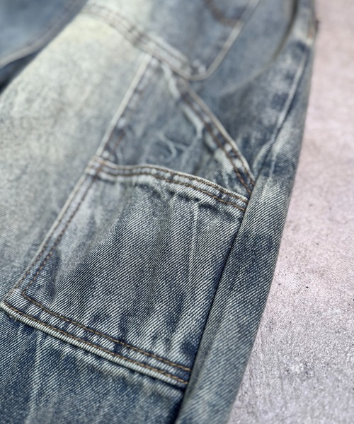 CALIFORNIA OUTFITTERS(カリフォルニア アウトフィッターズ)の「4D43 BLEACH FADE DRAWSTRING DENIM(デニムパンツ・メンズ・ブルー/ダークブルー/インディゴブルー・F)」の6枚目の写真