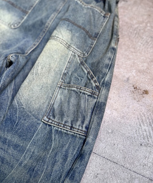 CALIFORNIA OUTFITTERS(カリフォルニア アウトフィッターズ)の「4D43 BLEACH FADE DRAWSTRING DENIM(デニムパンツ・メンズ・ブルー/ダークブルー/インディゴブルー・F)」の7枚目の写真