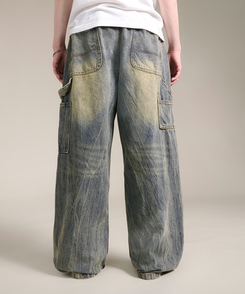 CALIFORNIA OUTFITTERS(カリフォルニア アウトフィッターズ)の「4D43 BLEACH FADE DRAWSTRING DENIM(デニムパンツ・メンズ・ブルー/ダークブルー/インディゴブルー・F)」の19枚目の写真