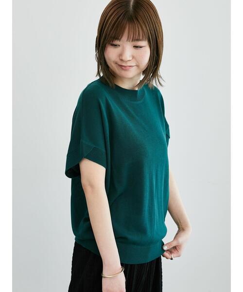 Lugnoncure(ルノンキュール)の「チューリップスリーブニット(ニット/セーター・レディース・オフホワイト/ベージュ/ブラック/チャコールグレー/グリーン・F)」の5枚目の写真