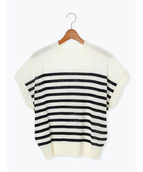 Lugnoncure(ルノンキュール)の「チューリップスリーブニット(ニット/セーター・レディース・オフホワイト/ベージュ/ブラック/チャコールグレー/グリーン・F)」の7枚目の写真