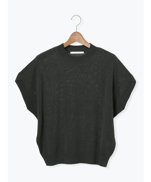 Lugnoncure(ルノンキュール)の「チューリップスリーブニット(ニット/セーター・レディース・オフホワイト/ベージュ/ブラック/チャコールグレー/グリーン・F)」の9枚目の写真