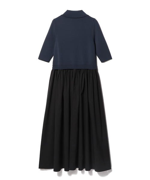 ESTNATION（エストネーション）の「ESTNATION / コンパクト レギュラーカラー フレアワンピース《EXCLUSIVE》（ワンピース・レディース・オフホワイト/ネイビー・FREE）」の12枚目の写真