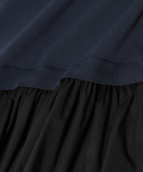 ESTNATION（エストネーション）の「ESTNATION / コンパクト レギュラーカラー フレアワンピース《EXCLUSIVE》（ワンピース・レディース・オフホワイト/ネイビー・FREE）」の14枚目の写真