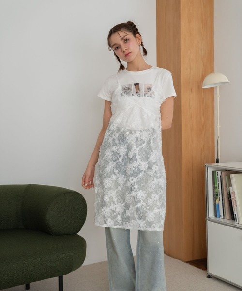マ*ン様 新品Louise Misha ホワイト レース ワンピース150cm djdlmyq801-3.jpg