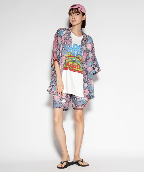 ALDIES(アールディーズ)の「Python Shirts / パイソンシャツ(シャツ/ブラウス・メンズ・ピンク/ブルー・MEDIUM/LARGE/SMALL)」の1枚目の写真