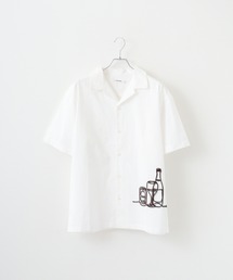 ATELANE アソート刺繍デザイン開襟シャツ