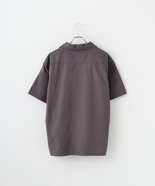 値下げ★新品未使用★ Allege(アレッジ)刺繍開襟シャツ EL CAMINO】ボーリングシャツ 短丈 クロップド丈 刺繍 開襟
