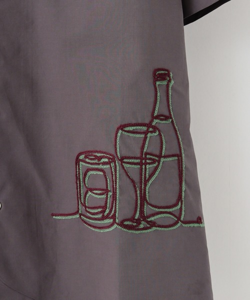 ATELANE（アテレーン）の「ATELANE アソート刺繍デザイン開襟シャツ（シャツ/ブラウス・メンズ・ベージュ系その他/ベージュ系その他2/グレー/サックスブルー/アイボリー/グレー系その他2/チャコールグレー/グレー系その他・M/XL/L）」の16枚目の写真