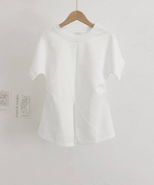 Miniministore(ミニミニストア)の「フロントスリットtシャツレディース半袖韓国風半袖(Tシャツ/カットソー・レディース・ブラック/ホワイト・M/L)」の20枚目の写真