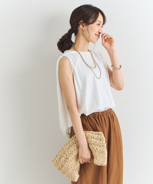 un dix cors（アンディコール）の「ケープマントプルオーバー（Tシャツ/カットソー・レディース・ブラック/ホワイト・FREE）」の8枚目の写真