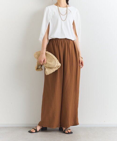 un dix cors（アンディコール）の「ケープマントプルオーバー（Tシャツ/カットソー・レディース・ブラック/ホワイト・FREE）」の9枚目の写真