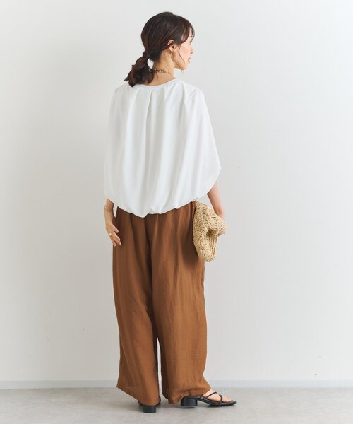 un dix cors（アンディコール）の「ケープマントプルオーバー（Tシャツ/カットソー・レディース・ブラック/ホワイト・FREE）」の11枚目の写真