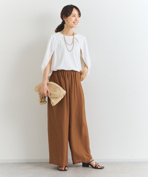 un dix cors（アンディコール）の「ケープマントプルオーバー（Tシャツ/カットソー・レディース・ブラック/ホワイト・FREE）」の12枚目の写真