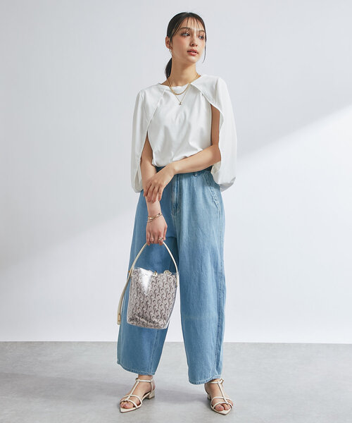 un dix cors（アンディコール）の「ケープマントプルオーバー（Tシャツ/カットソー・レディース・ブラック/ホワイト・FREE）」の13枚目の写真