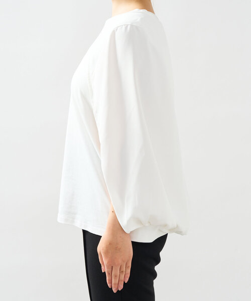 un dix cors（アンディコール）の「ケープマントプルオーバー（Tシャツ/カットソー・レディース・ブラック/ホワイト・FREE）」の16枚目の写真