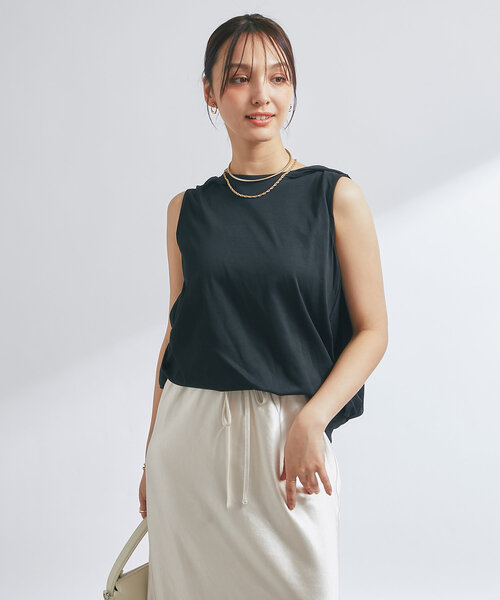 セール】ケープマントプルオーバー（Tシャツ/カットソー）｜un