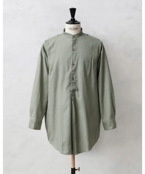 チェコ軍 1960's プルオーバー グランパシャツ リメイク バンド