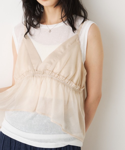 Unitage（ユニテージ）の「シアービスチェセットTOPS（Tシャツ/カットソー・レディース・ライトグレー/ピンク/アイボリー・FREE）」の16枚目の写真