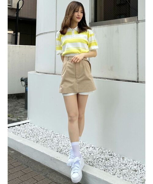 MERCURYDUO(マーキュリーデュオ)の「ラガー風ニット(ニット/セーター・レディース・イエロー/ネイビー/ピンク・FREE)」の10枚目の写真